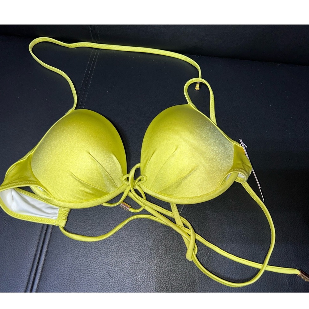Victoria’s Secret Neon yellow bikini bra top